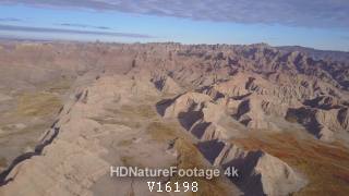 Badlands South Dakota in Spring Erosion Topography Canyons Buttes Cliffs Hills